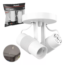 Spot de Sobrepor Basic Para 2 Lampadas Branco Base E27 Avant -1-.png